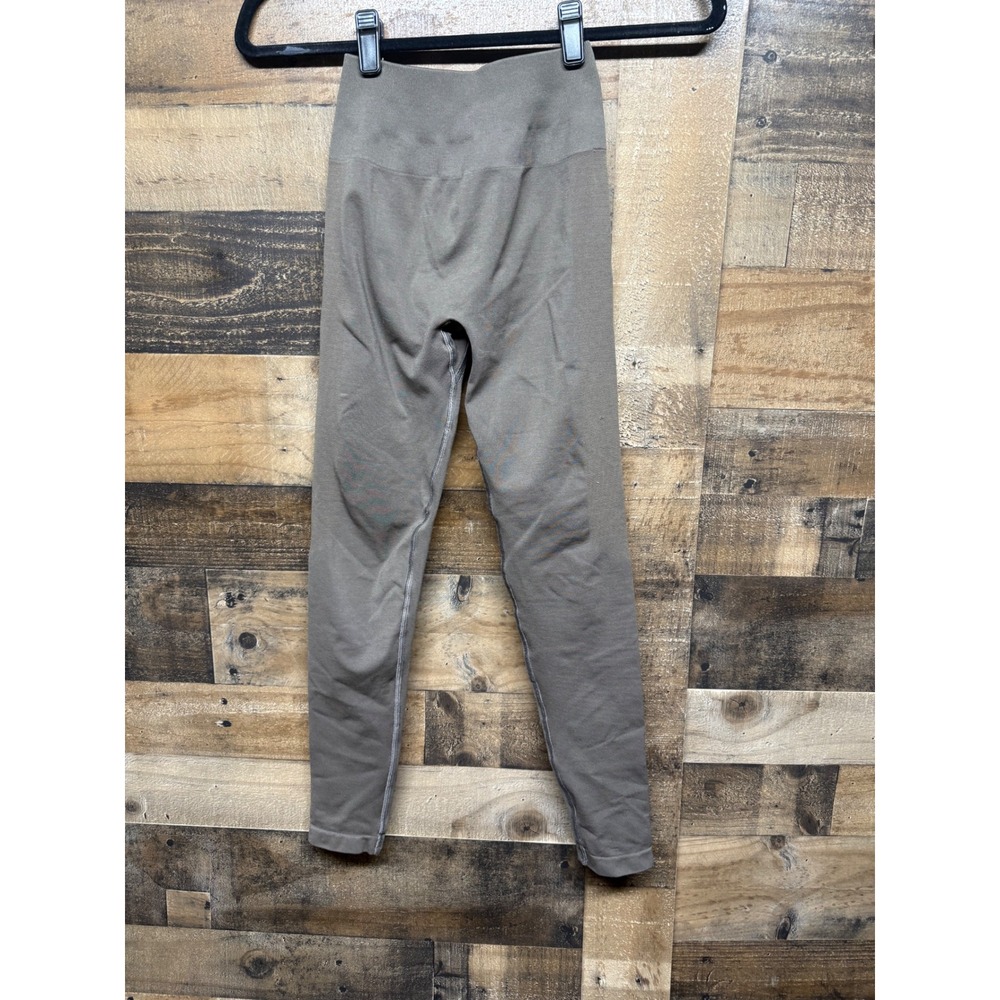 Alphalete Women Small Brown Seamless High Waisted Scrunch Butt Gym Leggings